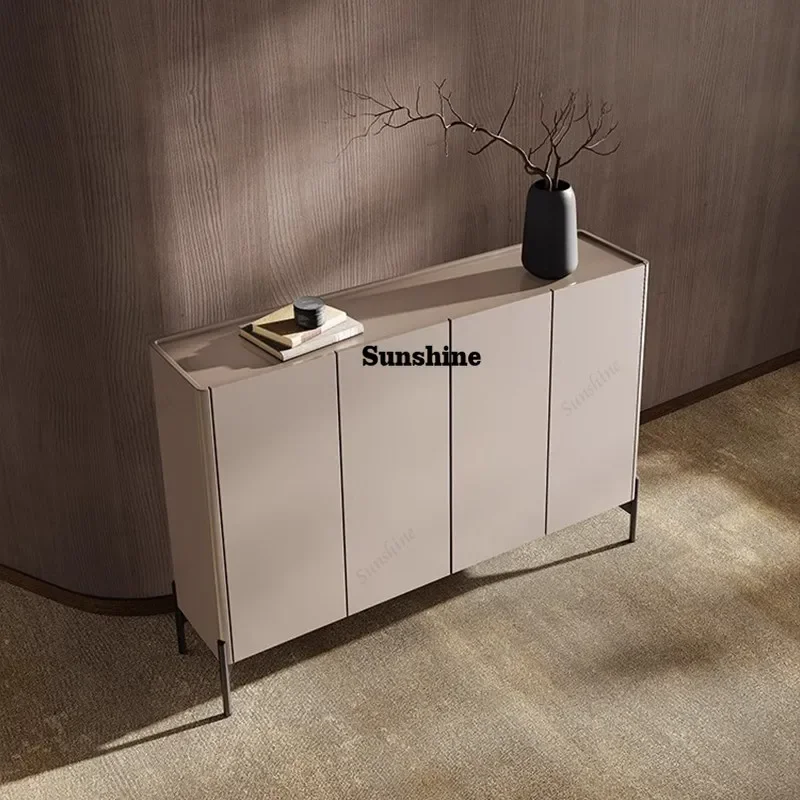 

Modern simple 4-door shoe cabinet large capacity foyer locker Italian porch cabinet FT
