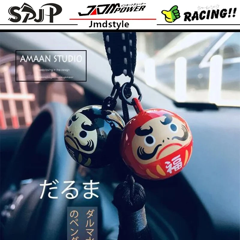 Japão jdm sorte chaveiro sino chaveiro fortuna gato chaveiro riqueza atração de saúde presente saco de compras decoração acessórios do carro