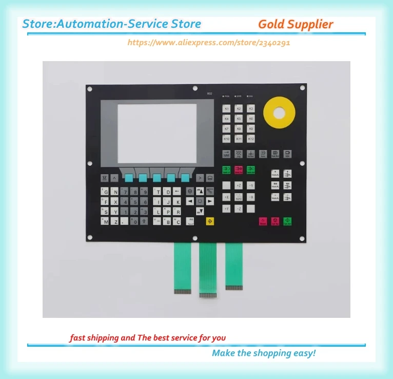 High Quality 802C Membrane Keypad 6FC5500-0AA11-1AA0 6FC5 500-0AA11-1AA0 Foil Switch Panel CNC