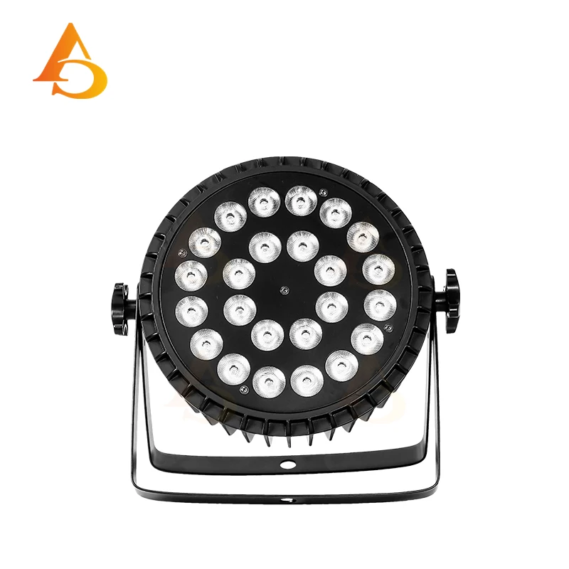 

Professional aluminum LED par light 24x18W RGBWA UV 6-in-1 DJ lighting for wedding stage performances