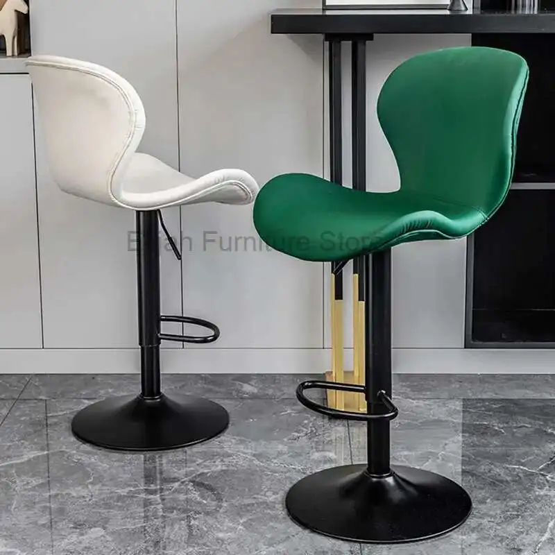 

Restaurant Nordic Bar Chairs High Stool Luxury Modern Reception Bar Chairs Swivel Italian Design Bar Furniture Banqueta LLBC