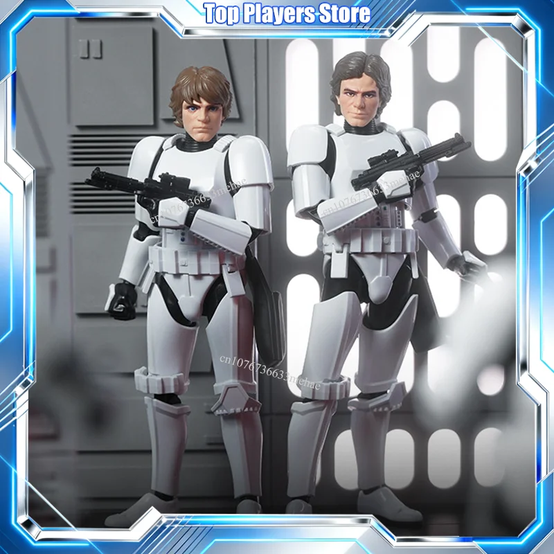 本物のスターウォーズアクションフィギュアハンソロおもちゃルークスカイウォーカーダースベイダーインペリアルストームトルーパー組み立てモデルキットギフト