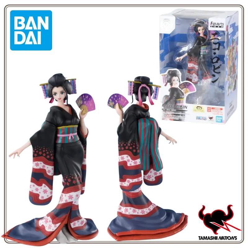 

Новинка в наличии BANDAI, оригинальная фигурка ZERO ONE PIECE Nico Robin Wano Country Geisha, аниме-фигурка, подарок на день рождения, игрушки, подарки