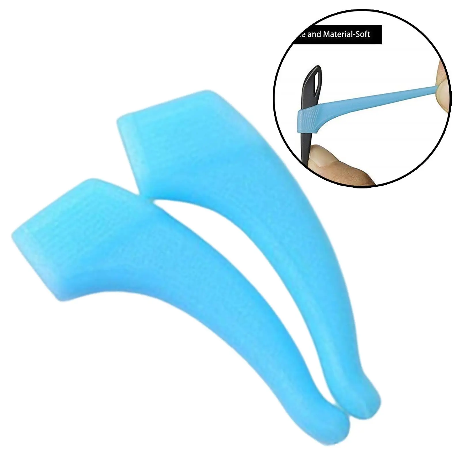 Anti Slip Eyeglass Ear Hook Silicone Eyeglasses Grip Comfortable Lightweight