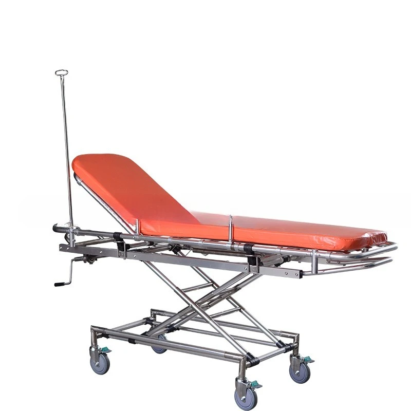 

Non-magnetic transfer vehicle, degaussing ambulance stretcher, stretcher bed rescue vehicle with hand tie rod