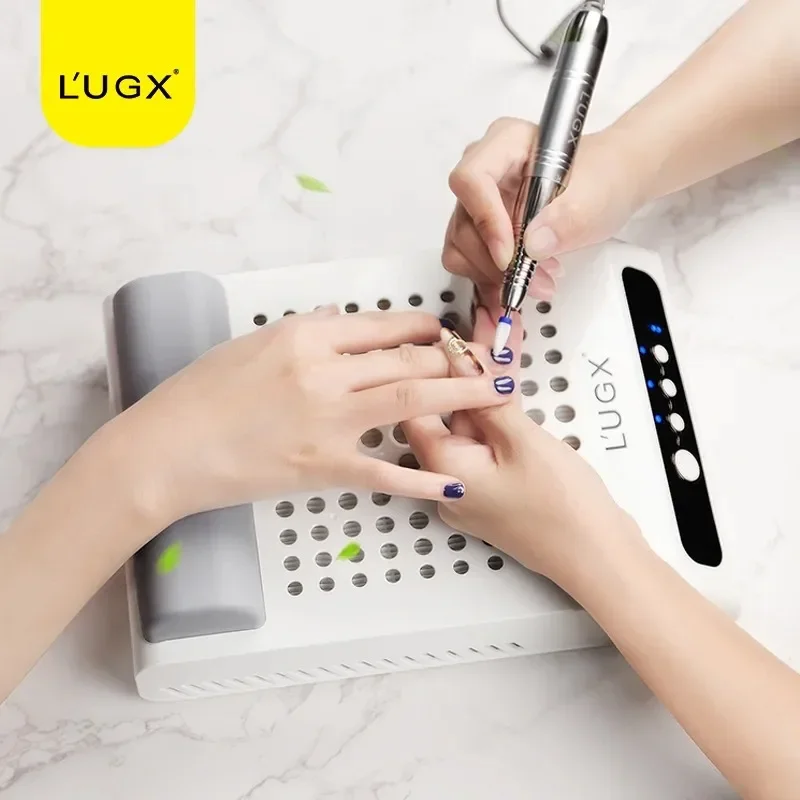 LUGX Professional Nail Art Desk Duster Suction Collector Vacuum Cleaner Machine