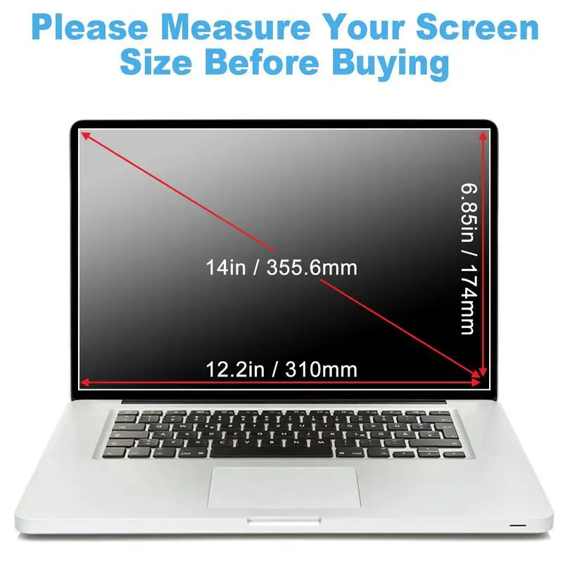 Privacy Screen Protector For Laptop 12.5/13.3/14/15.6 inch Notebook PC Computer Anti-spy Filter Waterproof Matte Film Anti-peep