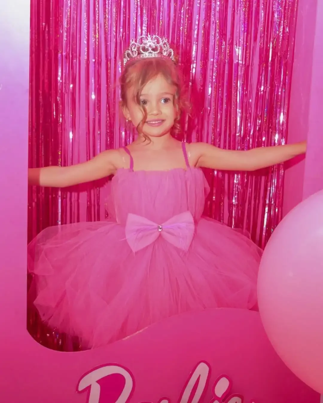 Barbie Flower Girl Dresses for Wedding Bow Layered High-Low Length Girl Kids Birthday Party First Communion Gown Customized