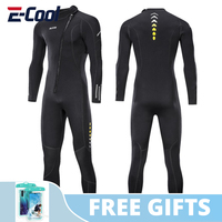 3mm Neoprene Wetsuit for Men and Women Full Wetsuit Front Zipper Snorkeling Scuba Diving Swimming Kayaking Kite Surfing