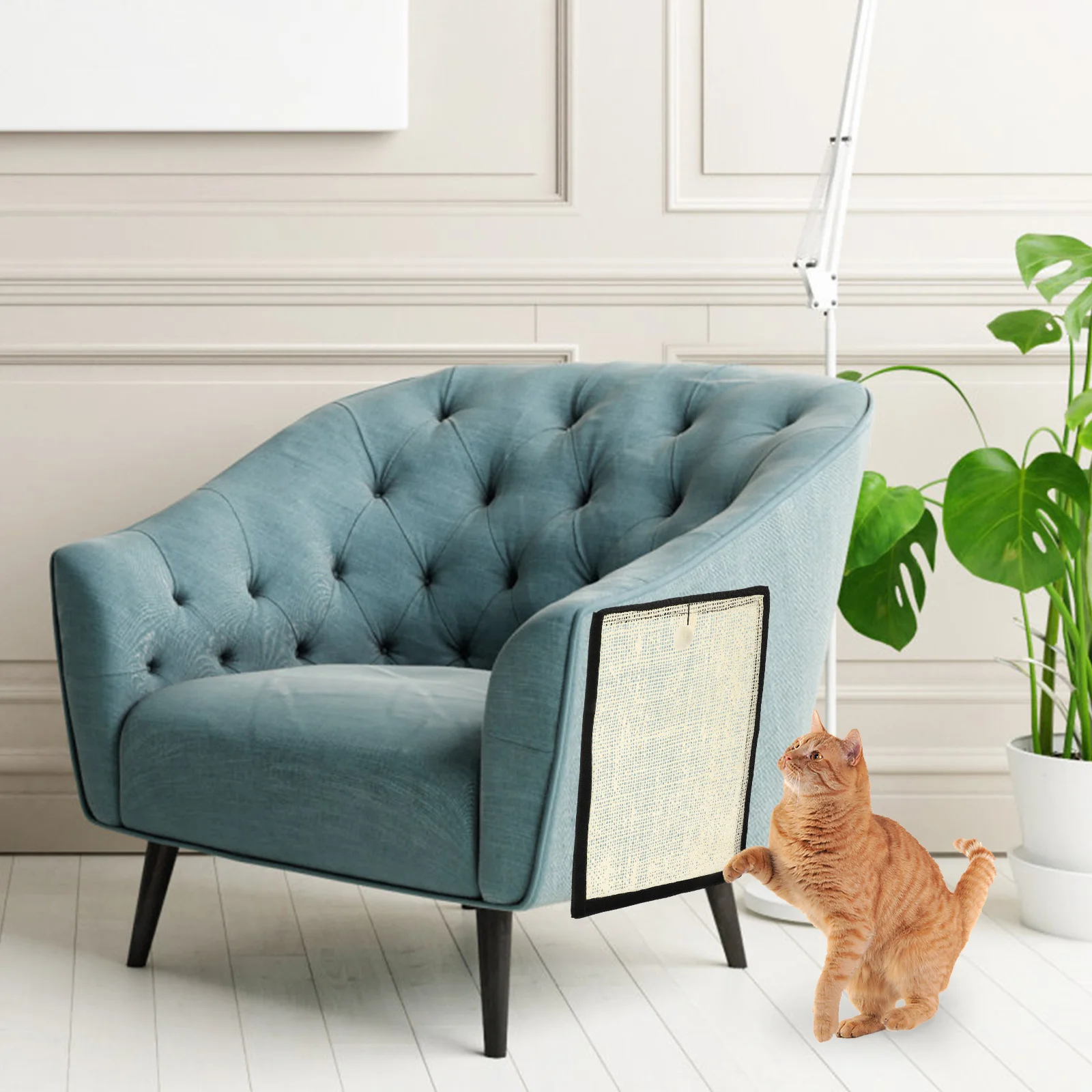 

Cat Scratching Pad Premium Wear-Resistant Scratch Resistant for Home Pet Shops Strong Stability Non-Deforming Cat Claw Trimmer