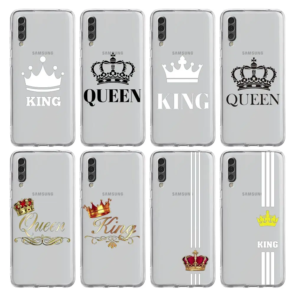 

Чехол для телефона Samsung A14 5G A12 A22 A32 A34 A42 A52 A54 A50 A70 A72 A40 A20E A10S A20S A02S A04S, корона для пары, корона, королева