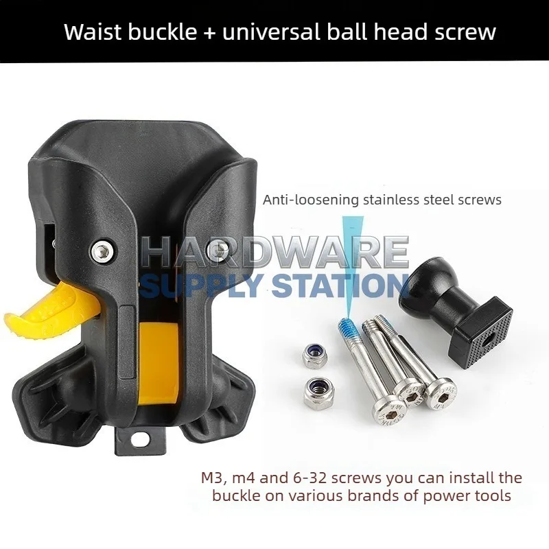 

Impact drill quick release buckle, portable electrician quick access storage self-locking hook anti fall accessories