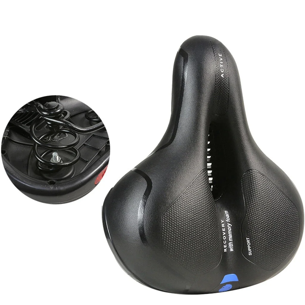 Casual Road Bike Mountain bike Seat SeleRahat wide big Bum bike bicycle gel Cruiser extra sporty soft pad flood