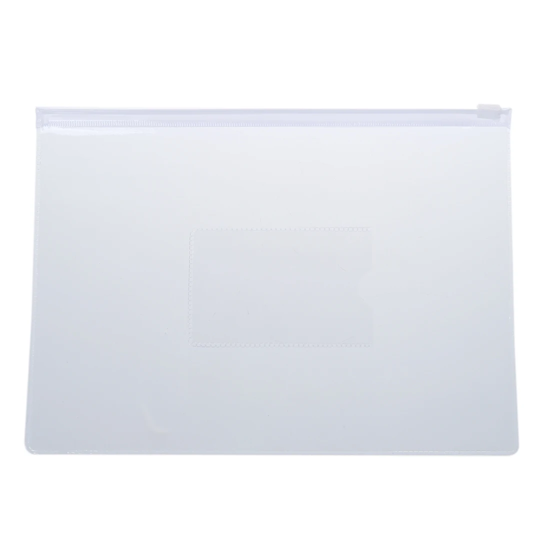 White Clear Size A5 Paper Slider Zip Closure Folders Files Bags 20 Pcs