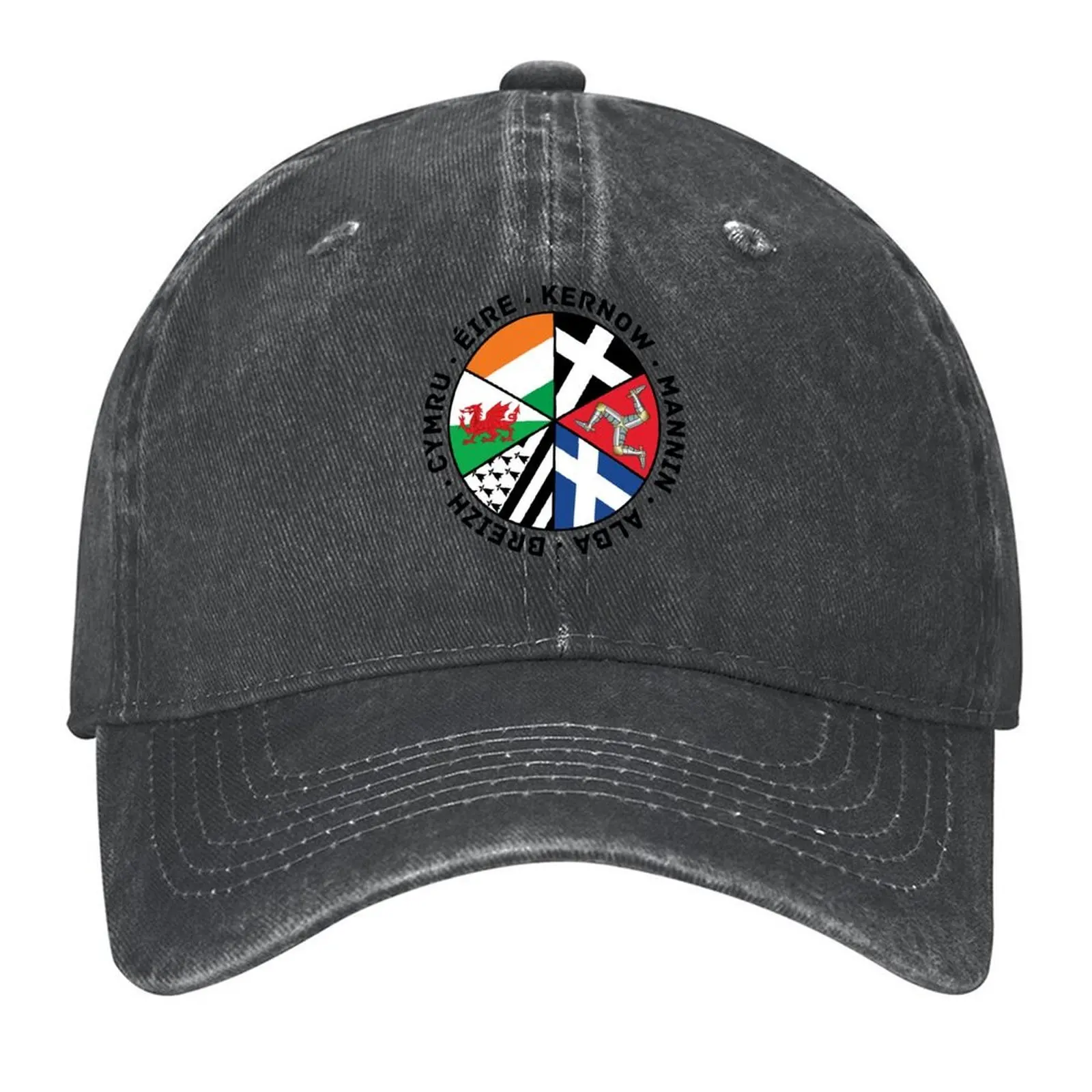

Celtic Nations Flags, Wales, Scotland, Cornwall, Isle of Man, Ireland and Brittany, Baseball Cap |-F-| Mens Women's