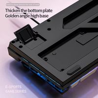 Durable K500 Gaming Keyboard USB Interface Luminous Wired Keyboard Mechanical Sensation 104 Keys Computer Accessories