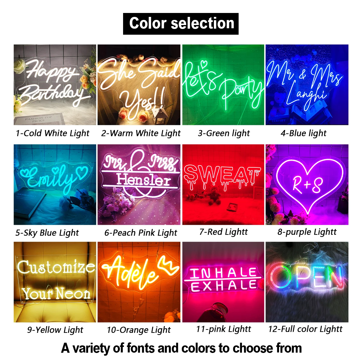 Sinal de néon personalizado para decoração do casamento, Led Neon Light, Apenas casado, melhor juntos, senhor e senhora