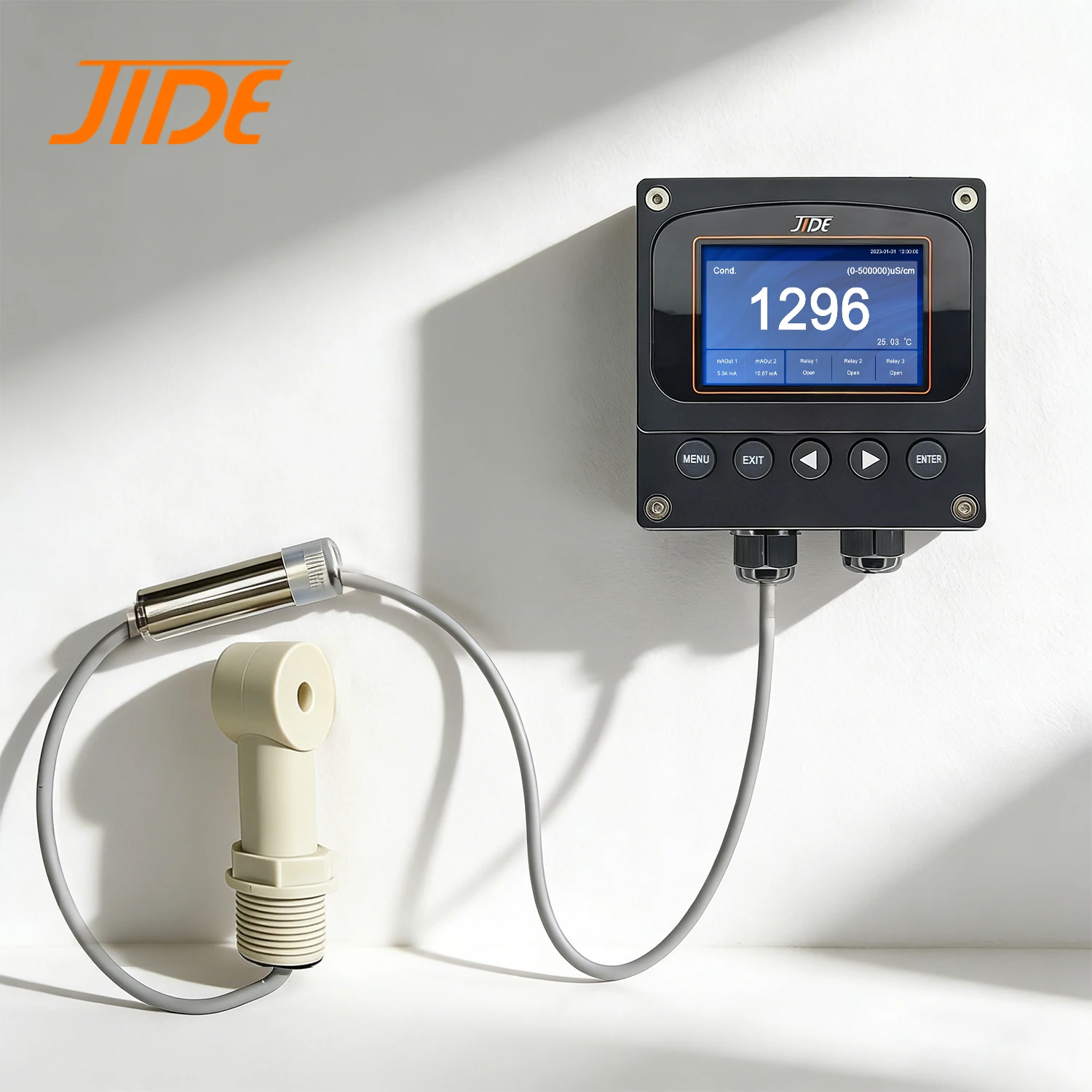 0-2000mS/cm Industrial Acid & Alkali Concentration Online Analyzer Conductivity Meter for Wastewater Treatment