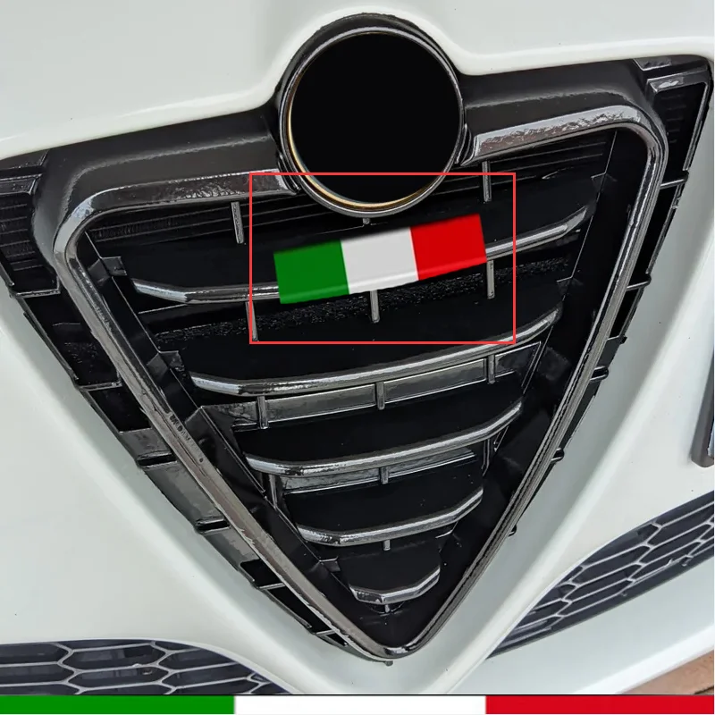 Car Front Grille Stickers Decals For Alfa Romeo Mito GTA 159 TI Brera 147 Auto Accessories