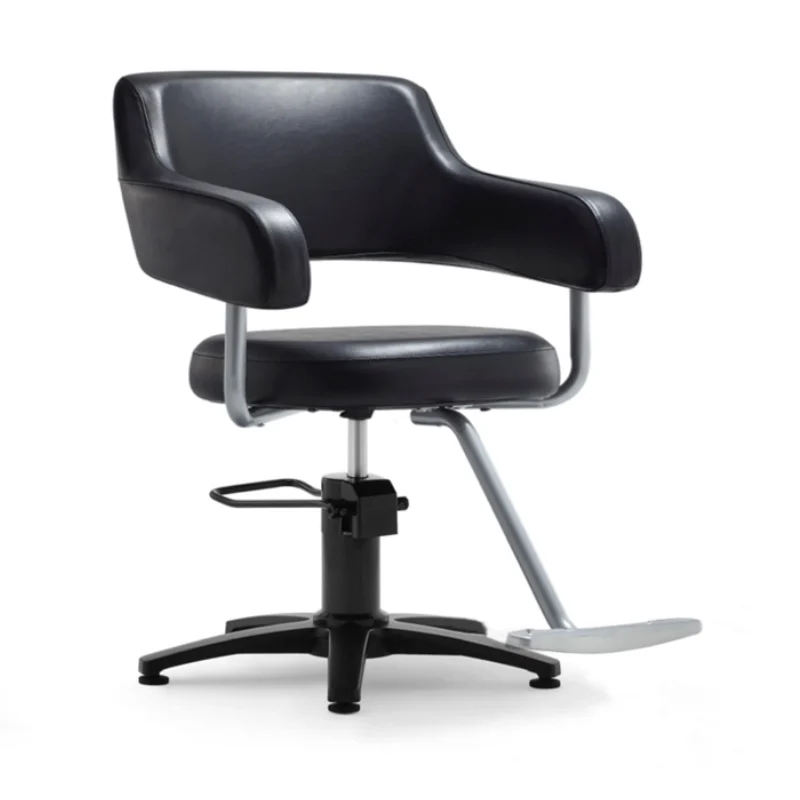#High-end Barber Salon Chair with PU Leather Seat Rotation Lifting & Footrest-Commercial Use
