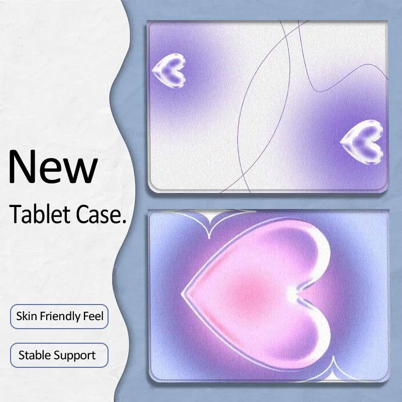 

Art Love Heart Gradient Color Gift For Samsung Galaxy Tab A7 A A8 A9 A11 S6 S11 10.1 10.4 10.5 Inch Lite PLus Soft Tablet Case