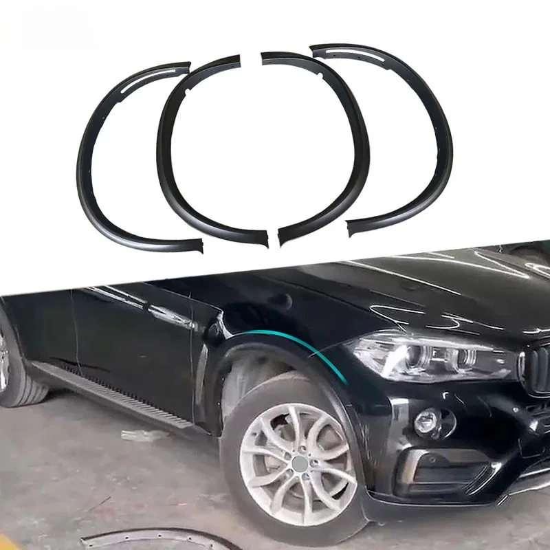 

PP Material Car Wheel Eyebrow Wide Body Kit F16 F86 X6M 2015 - 2018 Bumper Lip Body Kit Protector Cover