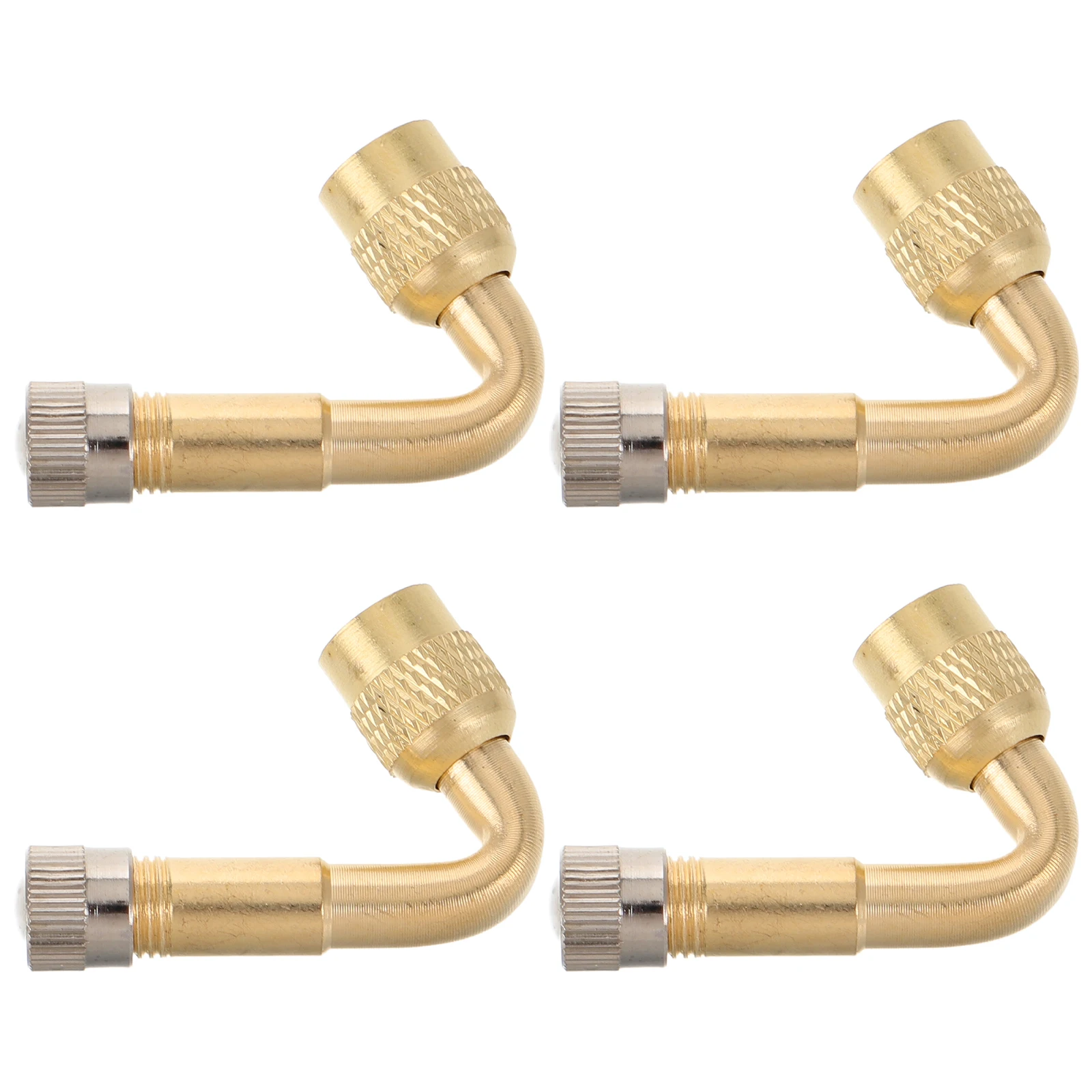 

4 pcs Tire Valve Stem Extender Metal Auto Valve Extension Rod For Car Motorcycle Bike Durable Universal Fit Repair Tool Kit