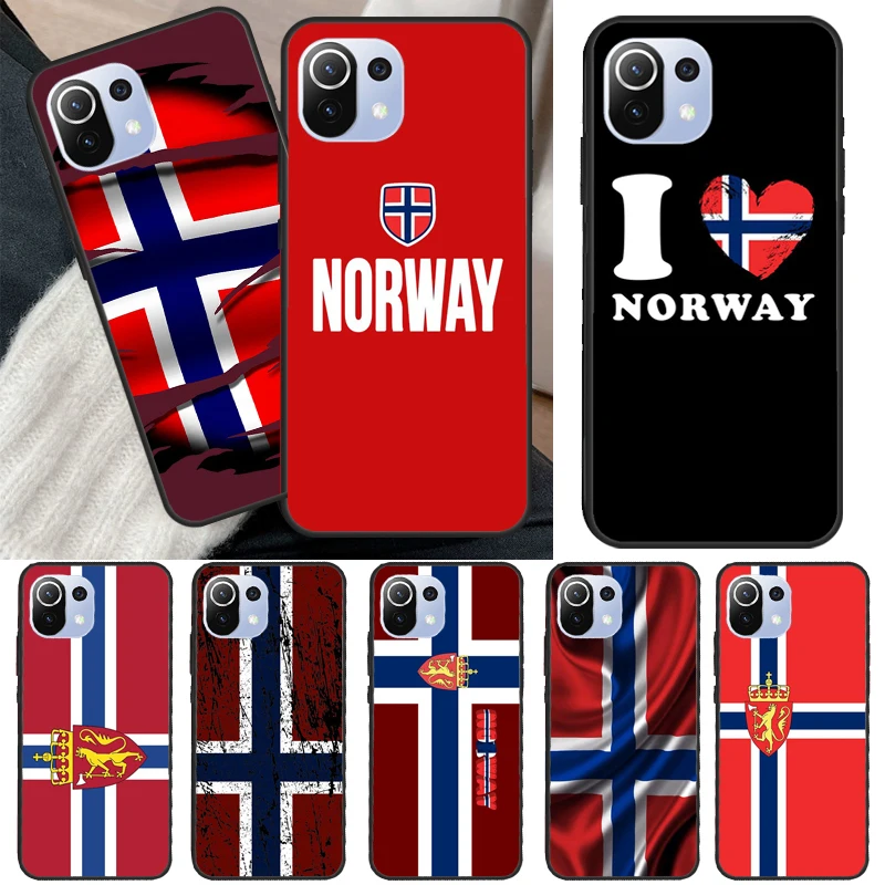 Norway Flag Case For POCO X5 X3 X4 F5 Pro F3 F4 GT C40 M5s Phone Cover For Xiaomi 13 11T 12T Pro 12 Lite