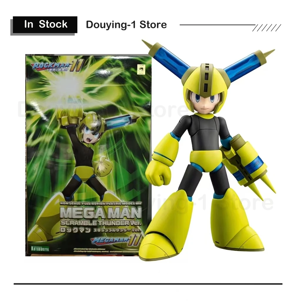 

In Stock Pockman 11 MEGA Man Scrambl Thunder Ver. Non Scale Full Action Plastic Model Kit Model Toys Collectible Model Gifts