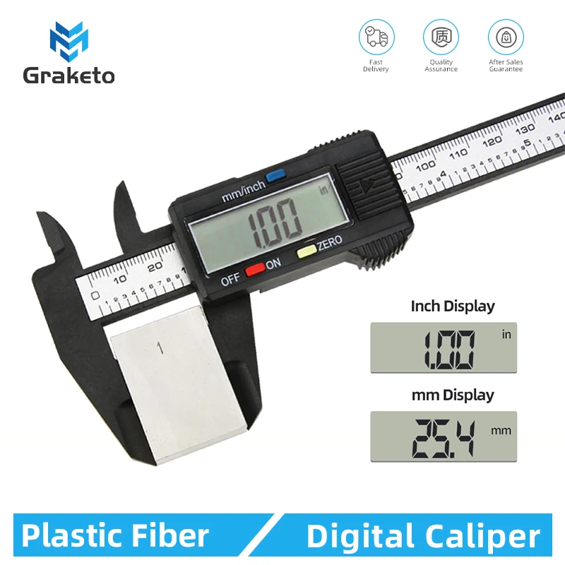 Electronic Caliper Digital Pachometer Plastic Big Screen Thickness Gauge Woodworking Tool Measuring Instruments Vernier Calipers