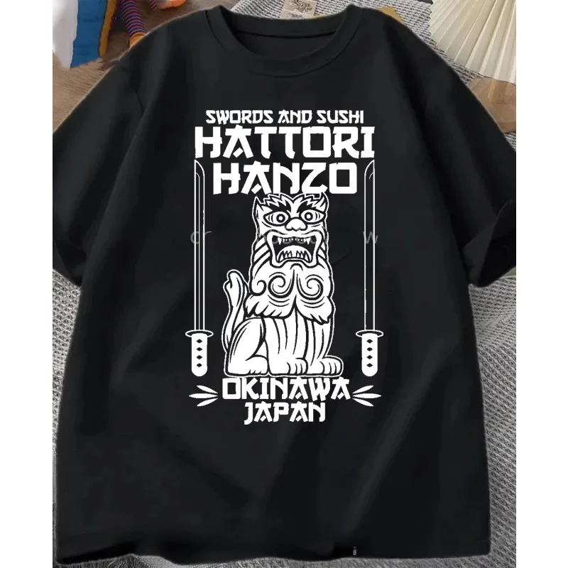 verao-hattori-hanzo-espadas-vermelhas-e-sushi-matar-bill-okinawa-japao-tarantino-camiseta-tripulacao-pescoco-casual-solto-amantes-t-camisa-unisex