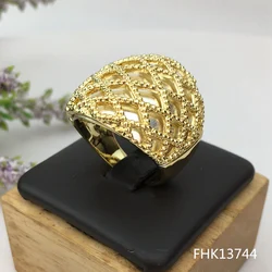 Yuminglai Premium Luxury Ladies Party Ring Gold-plated Silver gold-plated two-tone ring gifts FHK13663