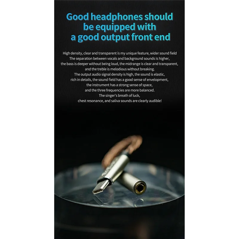 

B18B T01pro ЦАП декодирование аудио Hi-Fi усилитель для наушников USB Typec до 3,5 мм 32 бит цифровое аудио декодирование конвертер для наушников