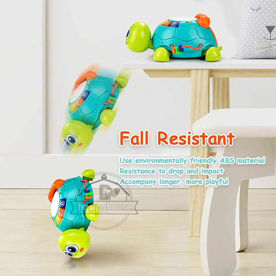 Baby Toys 0 6 12 Months Musical Turtle Toy Lights Sounds Musical Toy For Baby Girl Boy Montessori Educational Toy for Kids 1 2 3