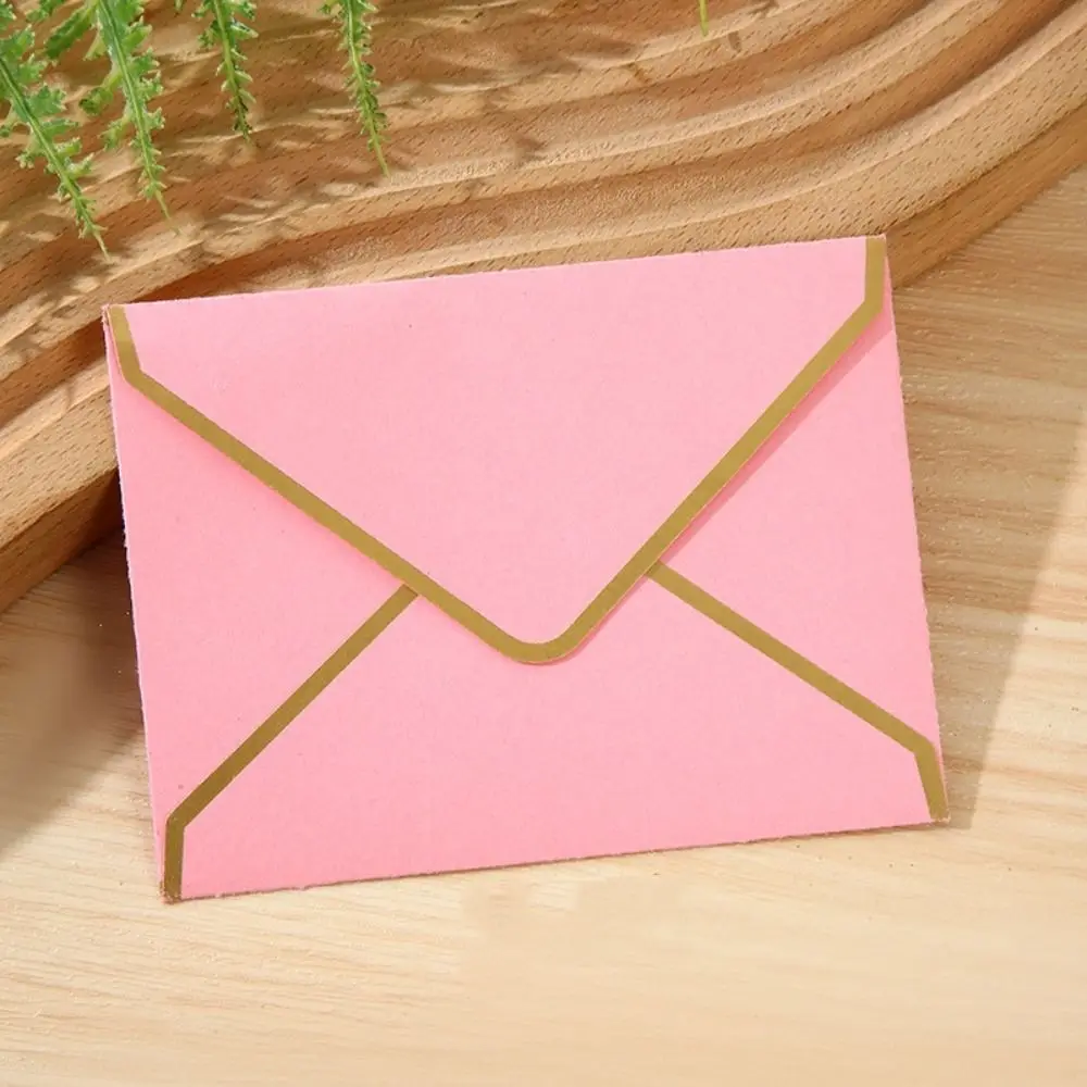 

10pcs Vintage Gold Stamping Envelopes Bronzed Seal Invitation Card Decoration Envelope Set Nostalgia Art Romantic