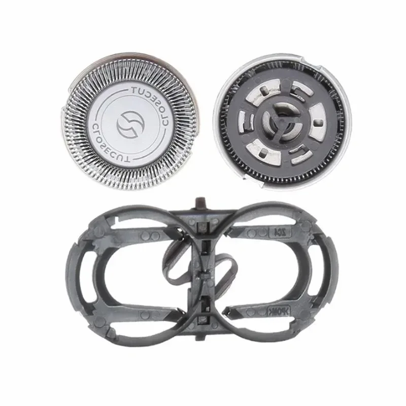 Universal Razor Blades Shaving Heads for PQ182HQ46/30 HQ139PQ192 Stainless Steel with ABS Mount Holder Kit Replacement