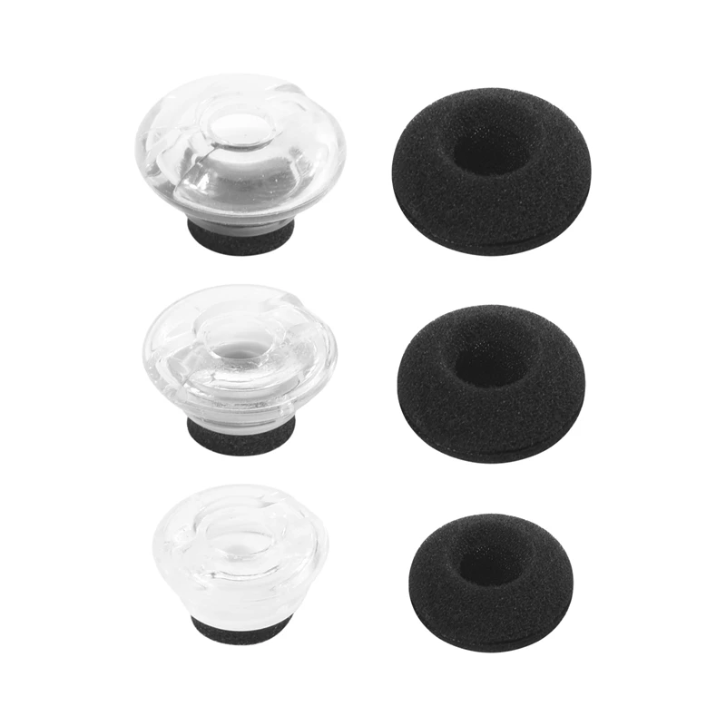 FULL-3-Piece Large Medium and Small Replacement Earplug Gels for Plantronics Voyager Legend Eartip Kit
