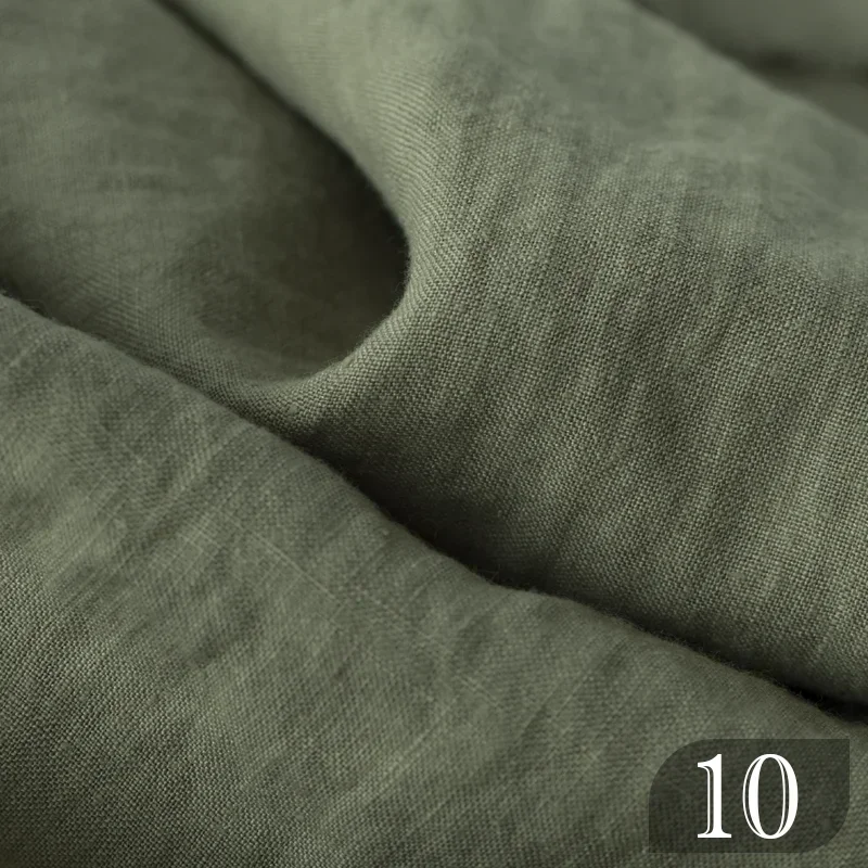Pure Linen Fabric Stone Frosted Washed Linen Material Clothing for Dresses Cloth By The Meter for Sewing Diy