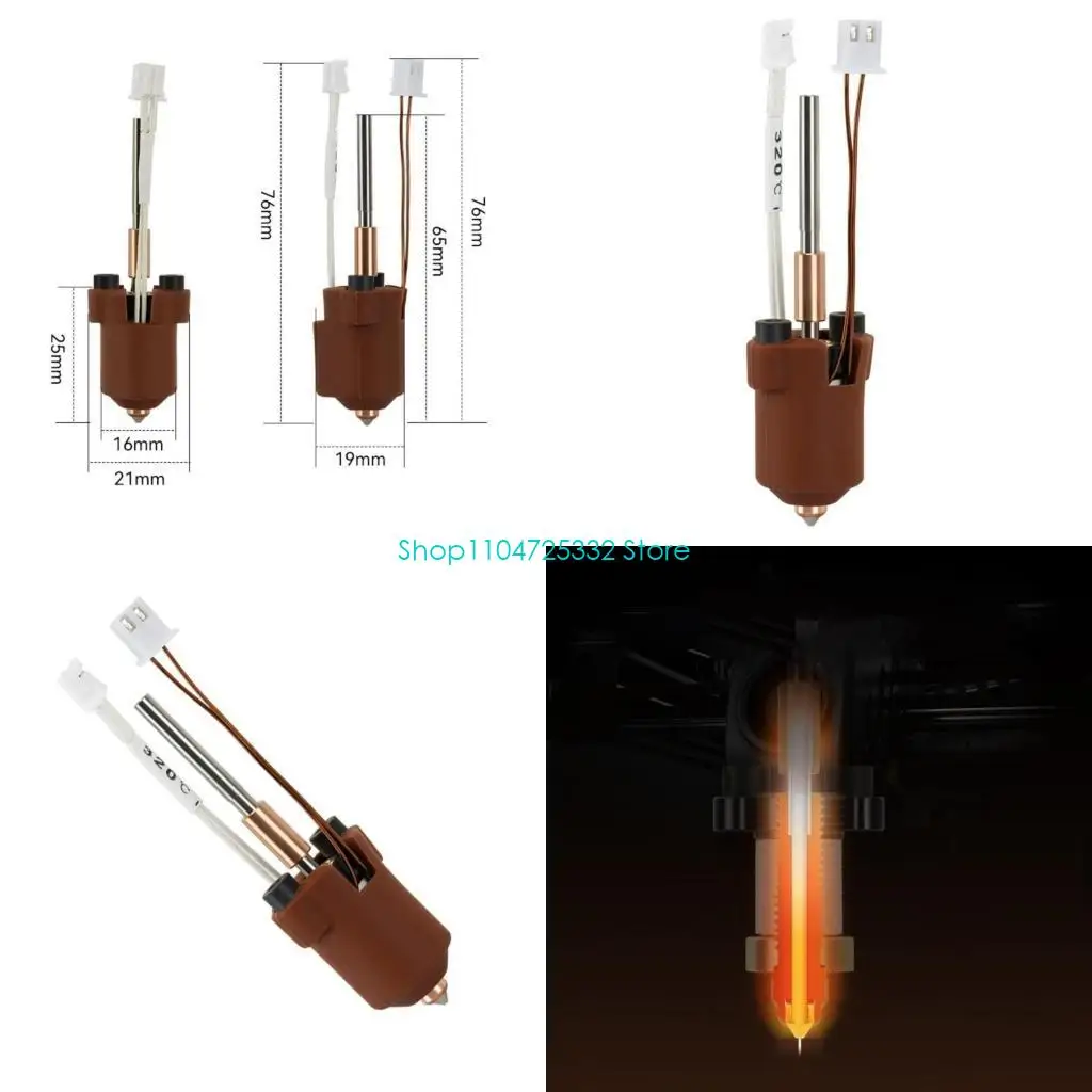 

P5EA Hotend Print Hot End Замена для K1C 3D-принтера Hotend Hot End Сопло Печатающая головка Аксессуары для 3D-принтера