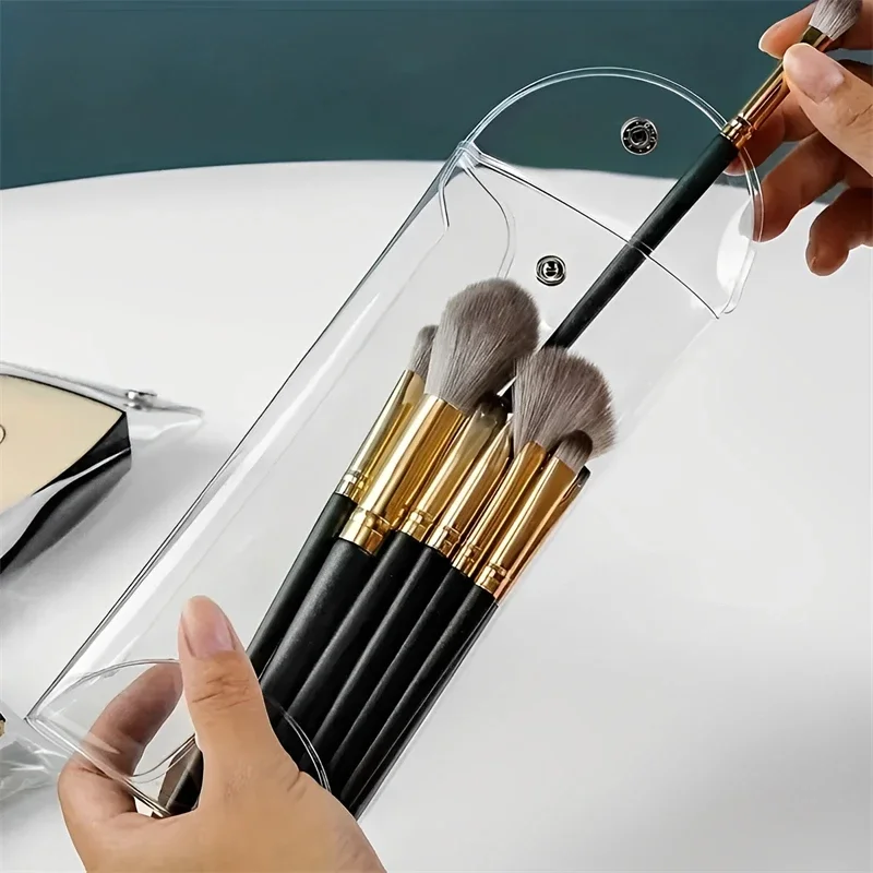 Bolsa de Maquillaje Transparente S/M/L |   Organizador impermeable del bolso cosmético del PVC para los viajes, artículos de tocador, cepillos de maquillaje, papelería y herramientas