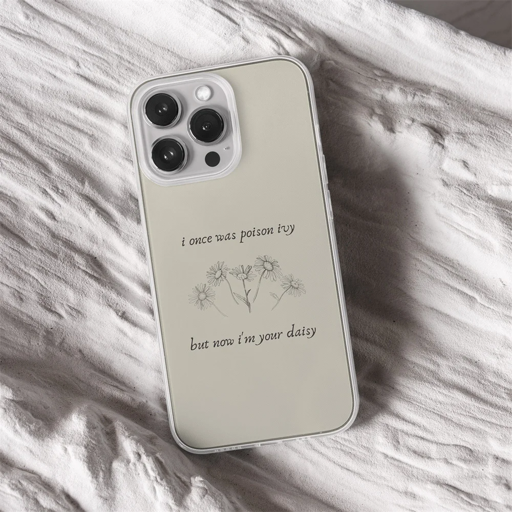 فولكلور كلمات أغنية تايلور جراب هاتف ناعم ، غطاء خلفي من السيليكون ، آيفون 11 ، 12 ، 13 ، 15 ، 14 برو ماكس ، 8 ، 7 بلس ، X ، XR