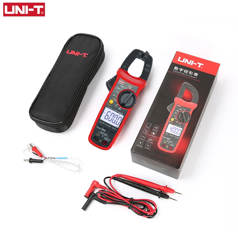 Imagem -05 - Uni-t-digital Current Clamp Meter Ut204 Além Disso Ut210e Series True Rms 400600a Voltímetro Auto Range Teste de Resistência