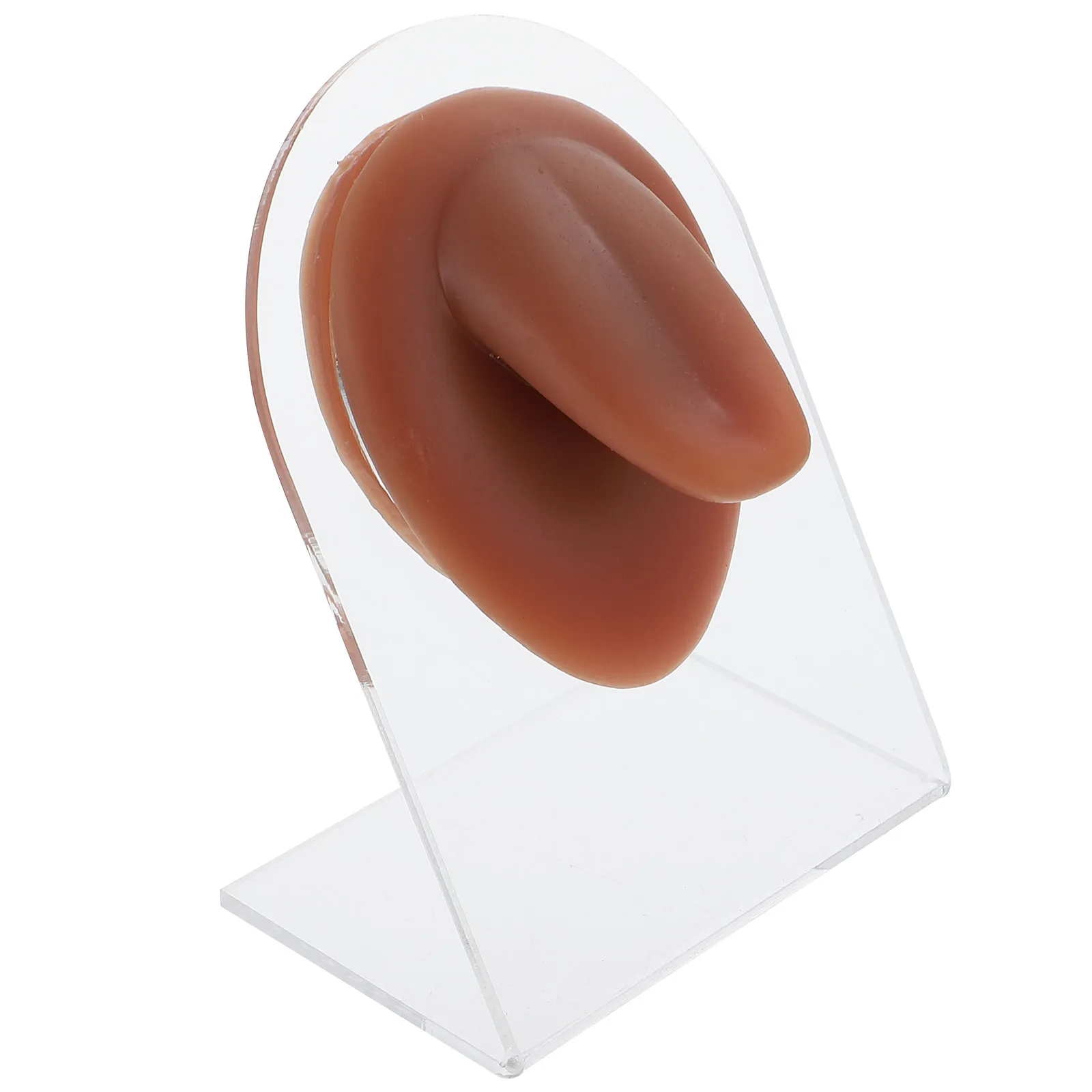 

Silicone Tongue Detailed Realistic Structure Tongue Piercing Practice Prop Medical Teaching Simulation Body Piercing Tool