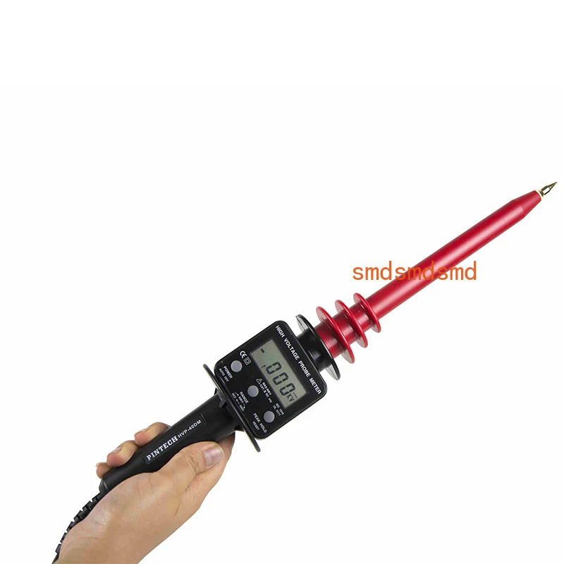 HVP-40DM High Voltage Probe Meter to 40KV, Highly Accurate Attenuation Probe DC 400V/4KV/40KV, LCD Monitor Reads Out Voltage
