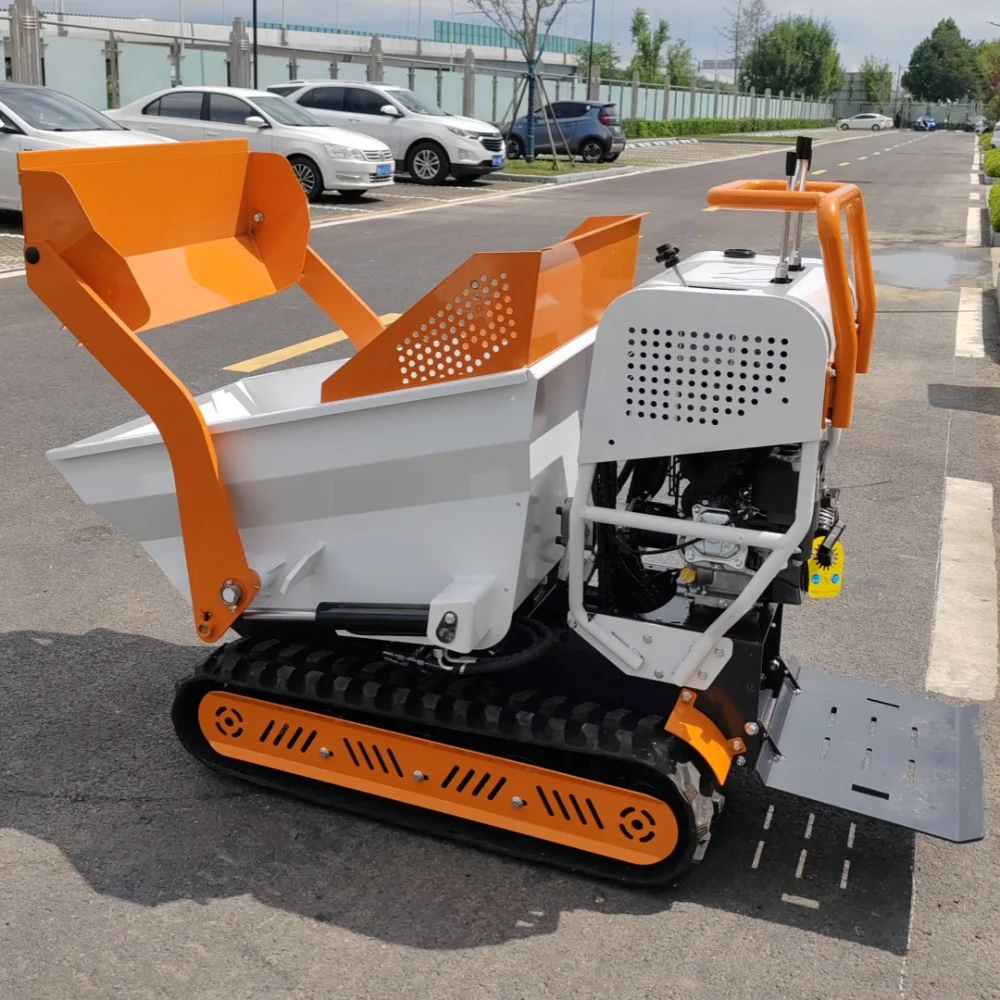 Fotografia 5: Minidumper Elétrico Autocarregável a Bateria com Esteiras 500kg