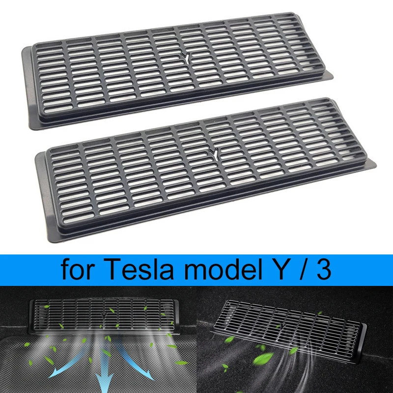 

For Tesla 2021 2022 Model 3 Y 2017 2018 2019 2020 Car Air Vent Anti-blocking Dust Cover Under Seat Air Conditioning Outlet Cover