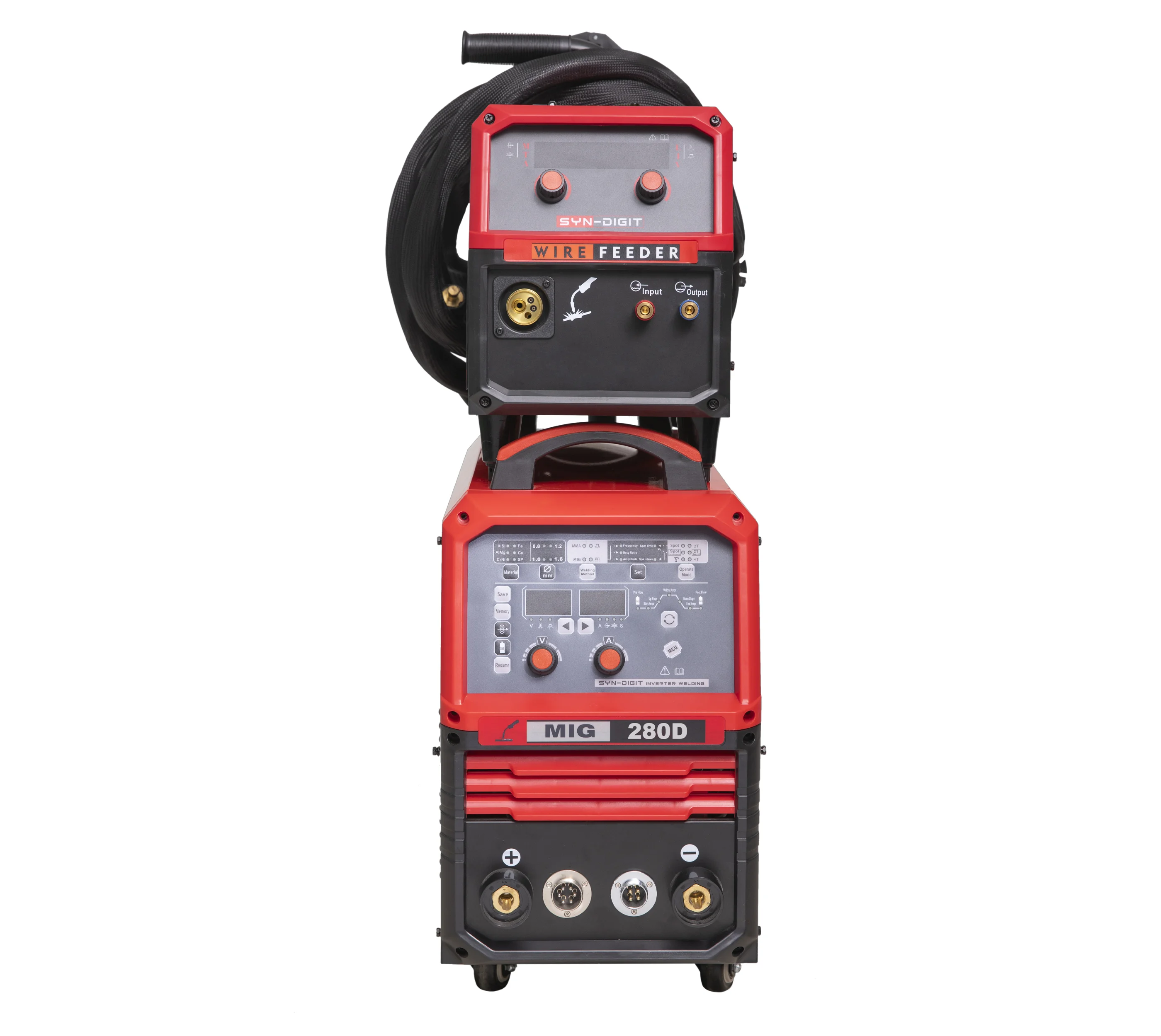 New KindArc Industrial Grade Integrated Ware Feeder Short Circuit Transmission 280A Inverter Stainless Steel MIG/MMA Welding