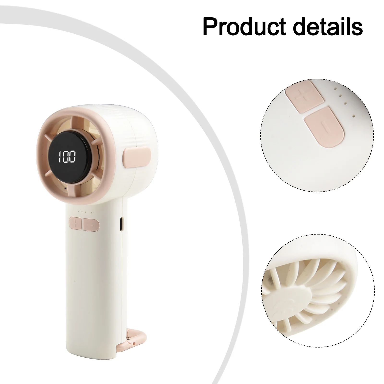 Outdoor Activities 100-Speed Fan Versatile Usage Battery-Powered Climbing Hook Compact Design Customizable Speed
