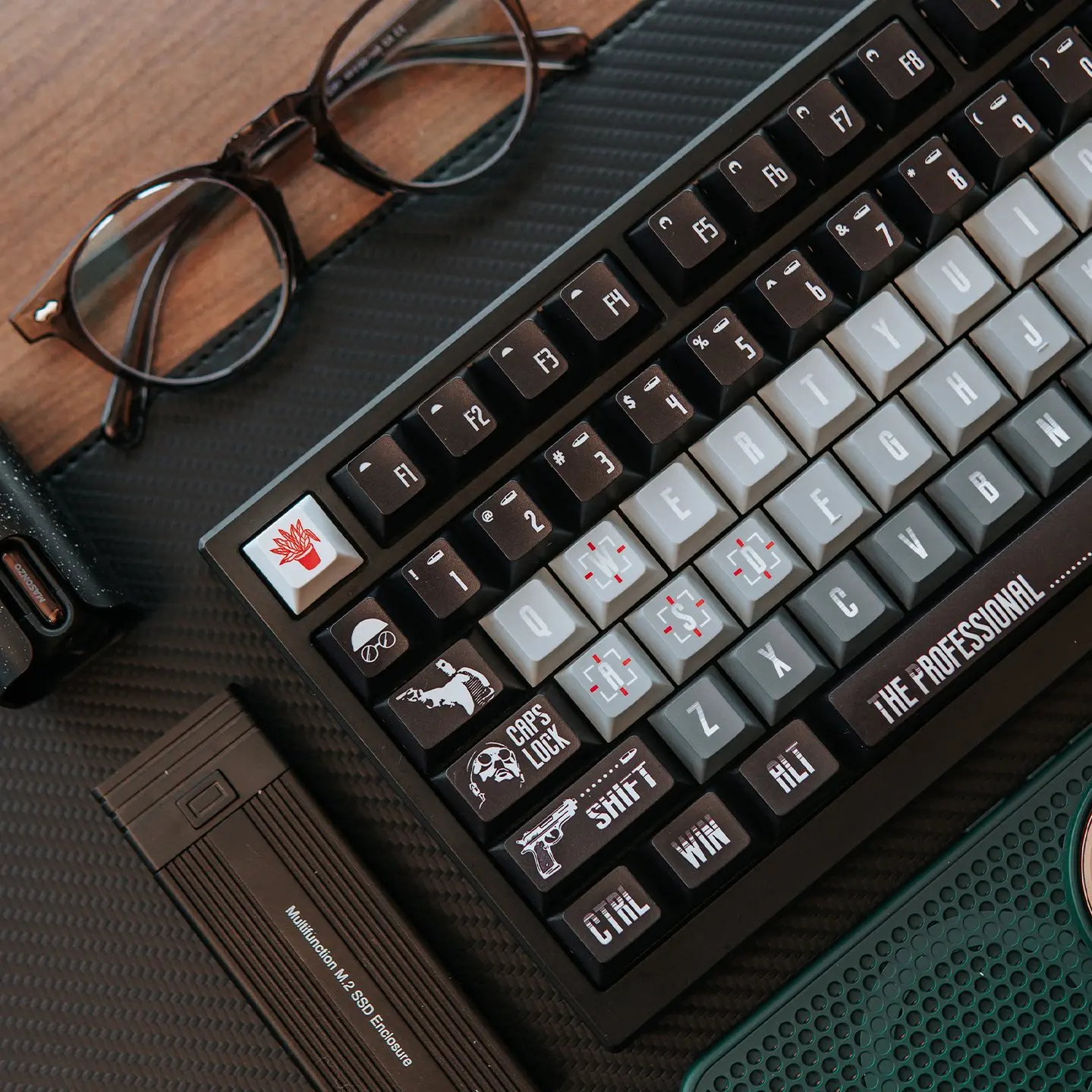 Original killer theme mechanical keyboard keycap black full set of PBT hot sublimation original factory