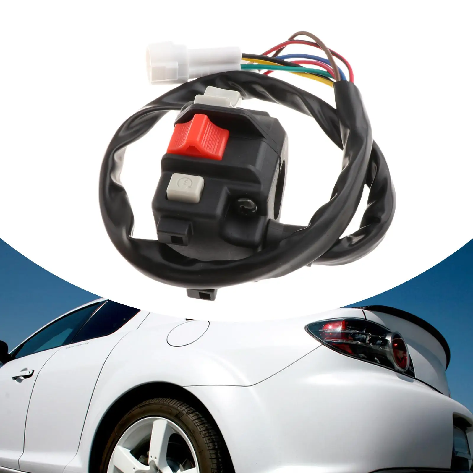 

Left Handlebar Start Stop Switch Solid ABS Direct Replacement Part for Yamaha ATV Warrior Wolverine